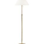 Griffin Adjustable Floor Lamp, Brass