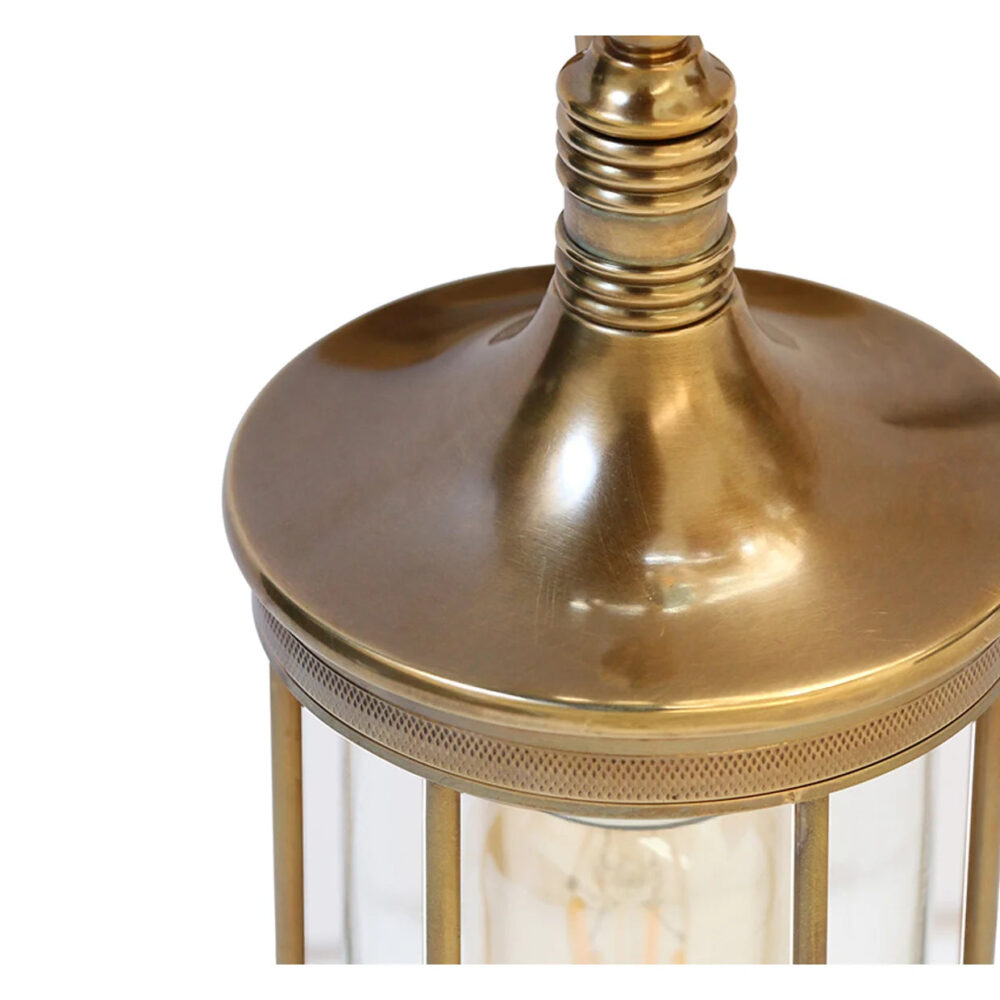 Basket Cage Wall Sconce | IP54 Outdoor | Antique Brass | H30cm, Depth 22cm - Image 3