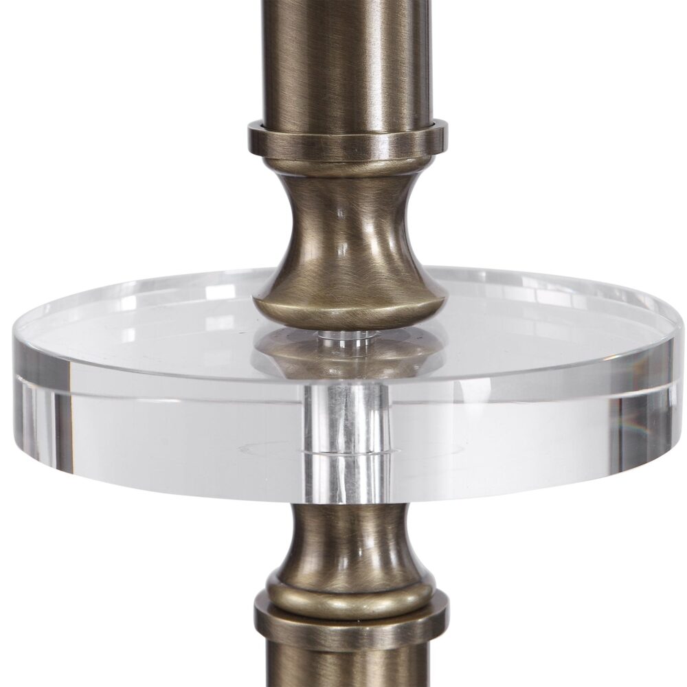 Maud Aged Black Floor Lamp - Image 6